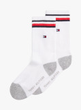 White TH Kids Iconic Sports Sock 2P  Kids Unisex