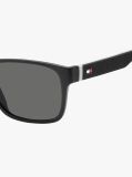 Grey Rectangular Sporty Sunglasses  Men