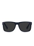 Blue Flag Rectangular Sunglasses  Men