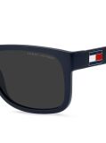 Blue Flag Rectangular Sunglasses  Men
