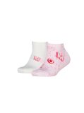 Pink 2-Pack Trainer Socks  Kids Unisex