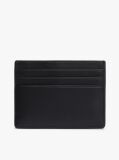 Black Embossed Flag Leather Credit Card Holder  Men