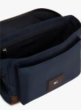 Blue Heritage Logo Patch Crossbody Satchel  Men