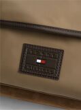 Brown Heritage Logo Patch Crossbody Satchel  Men