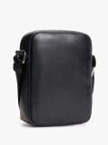 Black TH Business Leather Crossbody Reporter Bag  Men