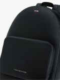 Black Signature Tape Plaque Dome Backpack  Men