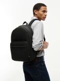 Black Logo Double Zip Dome Backpack  Men
