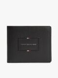 Black Leather Caviar Grain Bifold Wallet  Men