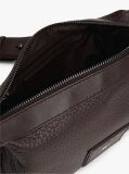 Brown Logo Leather Crossbody Camera Bag  Men