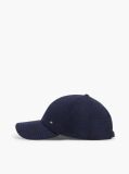 Blue Check Wool Blend Baseball Cap  Men