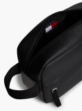 Black Logo Side Handle Washbag  Men