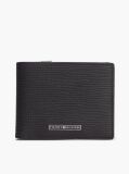 Black TH Business Leather Bifold Wallet  Men