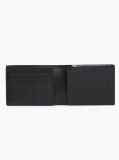 Black TH Business Leather Bifold Wallet  Men