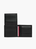 Black Casual Leather Bifold Wallet  Men