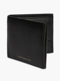 Black Casual Leather Bifold Wallet  Men