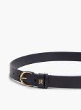 Blue Essential TH Monogram Leather Belt  Women