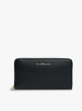 Black TH Flag Large Zip-Around Wallet  Women