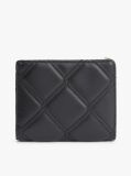 Black Quilted TH Monogram Bifold Wallet  Women