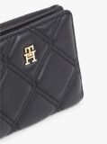Black Quilted TH Monogram Bifold Wallet  Women