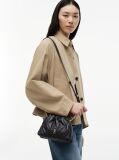 Black Quilted Chain TH Monogram Crossbody Bag  Women