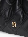 Black Quilted Chain TH Monogram Crossbody Bag  Women