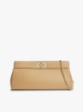 Μπεζ Modern Τσάντα Clutch Με Αλυσίδα Και Μονόγραμμα TH  Γυναίκες