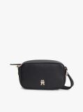 Black Logo Tape Crossbody Camera Bag  Women