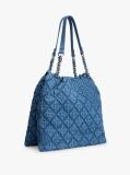 Denim TH Monogram Quilted Denim Tote Bag  Women