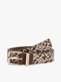 Multi Jacquard Double Keeper Square Buckle Belt  Women