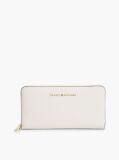Beige Modern Textured Zip-Around Wallet  Women