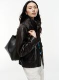 Black Hilfiger Icon Debossed Shoulder Bag  Women