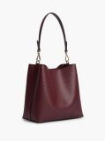Red Hilfiger Icon Debossed Shoulder Bag  Women