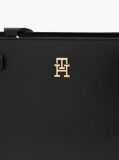 Μαύρο TH Monogram Τσάντα Χιαστί Με Υφασμάτινο Ιμάντα  Γυναίκες