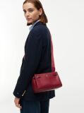 Red Webbing Strap TH Monogram Crossbody Bag  Women