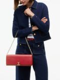 Κόκκινο Heritage TH Monogram Τσάντα Clutch Με Αλυσίδα  Γυναίκες
