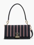 Blue Global Stripe Crossbody Shoulder Bag  Women