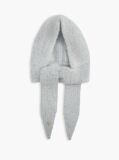 Grey Chic Knitted Hood With Alpaca  Women
