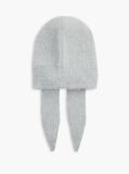 Grey Chic Knitted Hood With Alpaca  Women