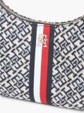 Blue Essential Jacquard Global Stripe Shoulder Bag  Women
