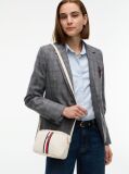 Beige Essential Corporate Global Stripe Camera Bag  Women