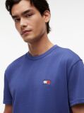 Blue Tommy Badge Crew Neck T-Shirt  Men