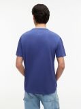 Blue Tommy Badge Crew Neck T-Shirt  Men