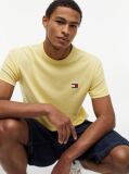 Yellow Tommy Badge Crew Neck T-Shirt  Men