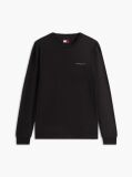 Μαύρο Μακρυμάνικο T-Shirt Σε Slim Γραμμή Με Λογότυπο  Άνδρες