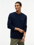 Blue Linear Logo Slim Long-Sleeve T-Shirt  Men
