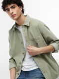 Green Brick Cord Overshirt  Men