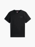 Μαύρο Slim T-shirt Με Λογότυπο Και Στρογγυλή Λαιμόκοψη  Άνδρες