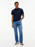 Μπλε Slim T-shirt Με Λογότυπο Και Στρογγυλή Λαιμόκοψη  Άνδρες