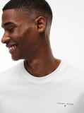 Άσπρο Slim T-shirt Με Λογότυπο Και Στρογγυλή Λαιμόκοψη  Άνδρες