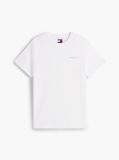 Άσπρο Slim T-shirt Με Λογότυπο Και Στρογγυλή Λαιμόκοψη  Άνδρες